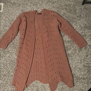 moon & madison Dusty Rose Knit Cardigan